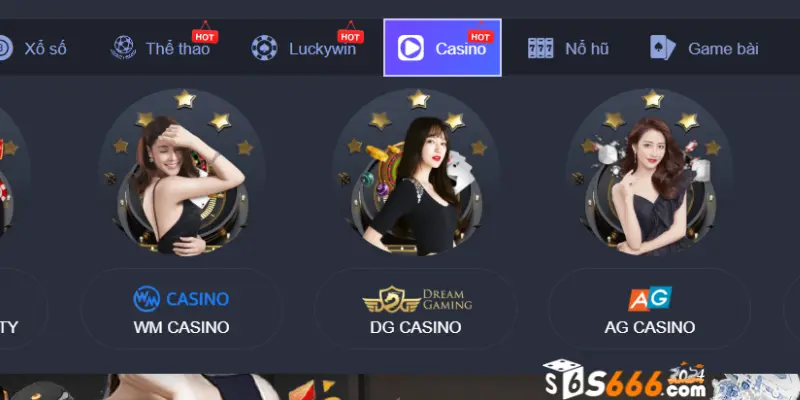 Đôi nét về sảnh game casino trực tuyến hay S666